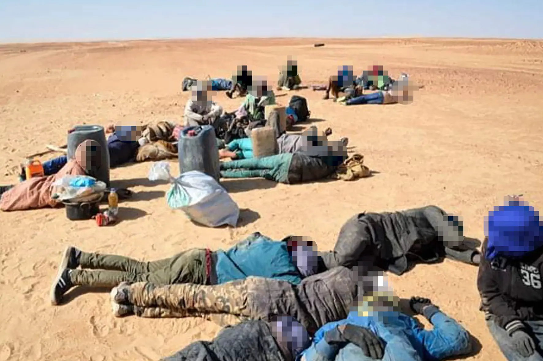 Tunesien Geflüchtete in der Wüste ausgesetzt