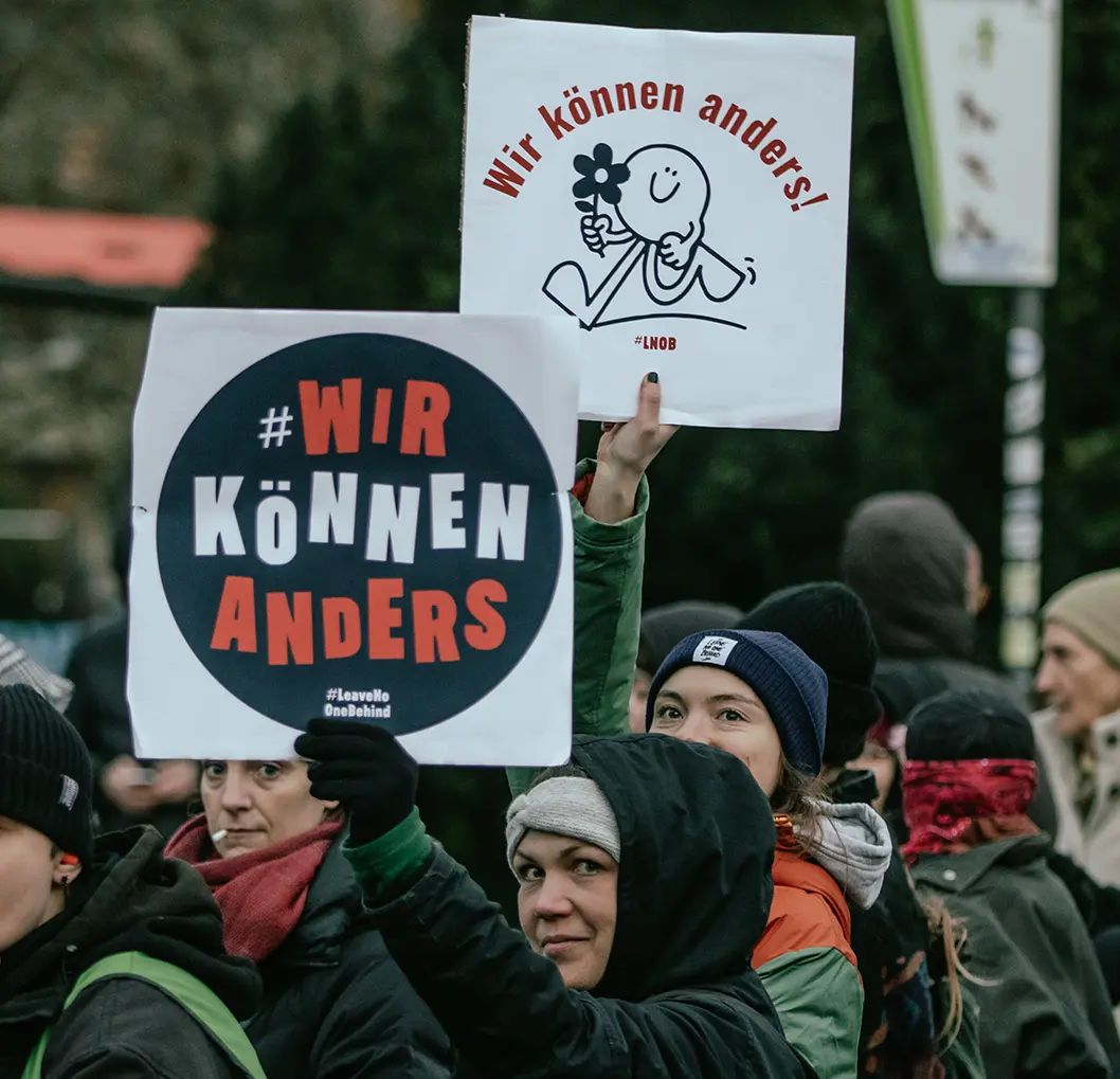 Wir Können Anders Demo, Photo by Hami Roshan
